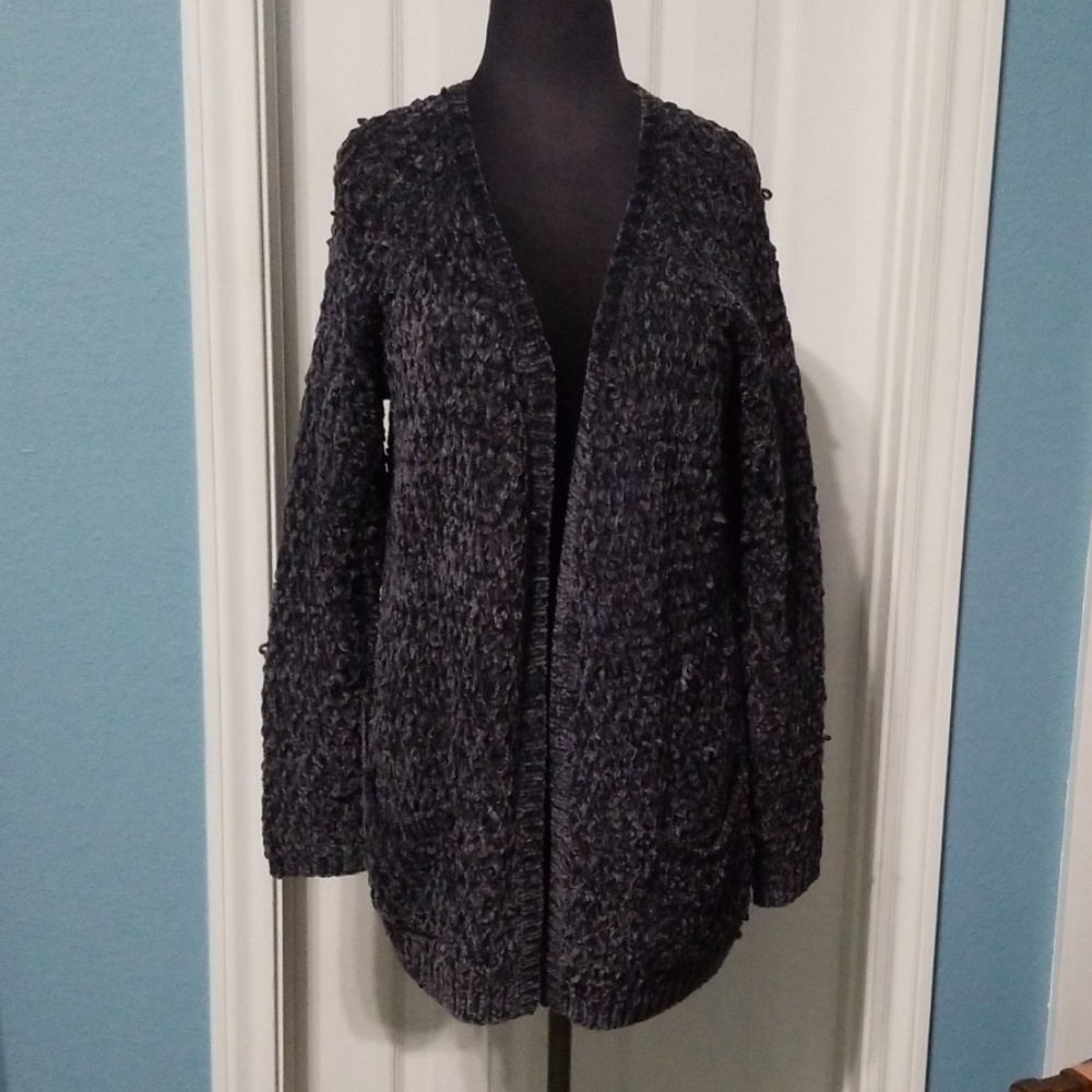 Dark gray chenille sweater